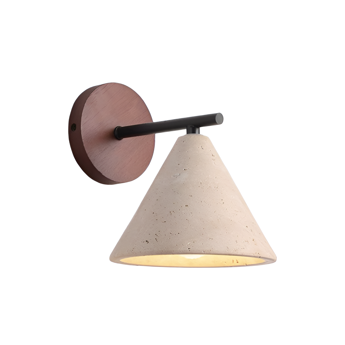 Erwin – Antike Gelbe Stein-Wandlampe