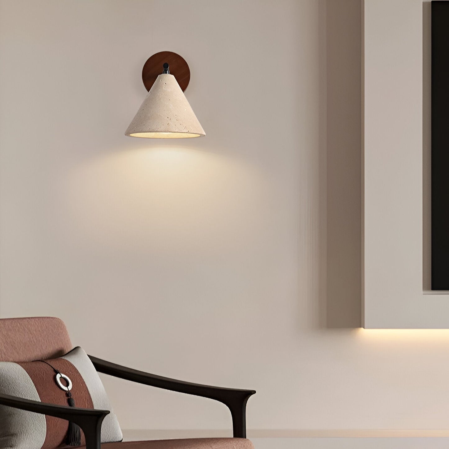 Erwin – Antike Gelbe Stein-Wandlampe