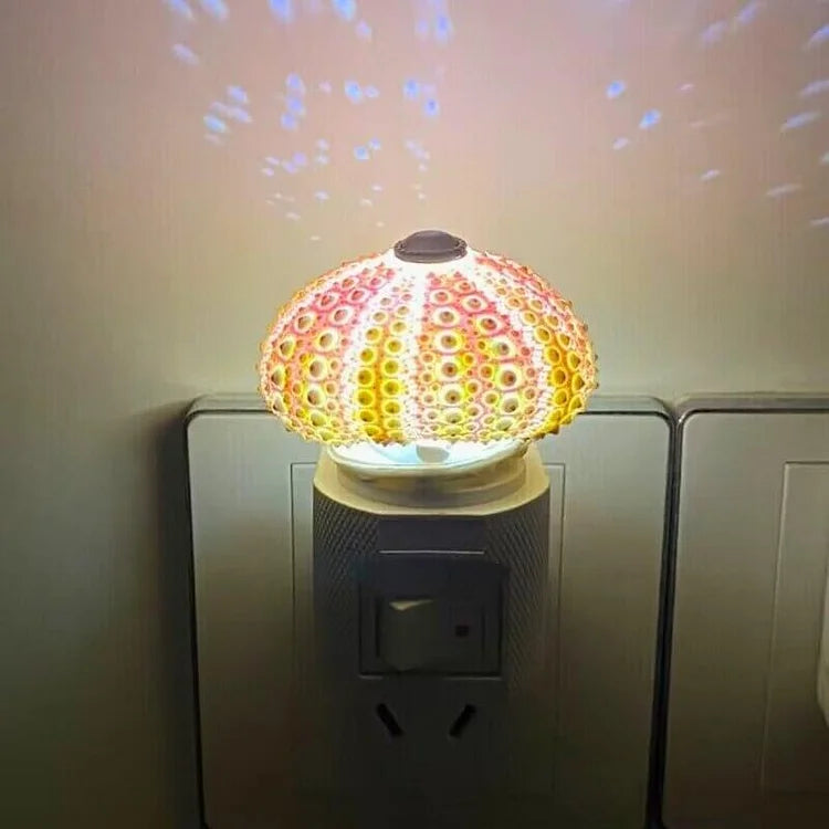 Nerida – Handgefertigte Seeigel-Qualle Nachtlampe
