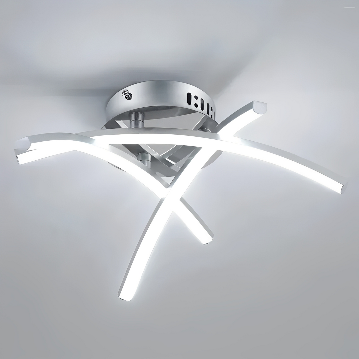 Karina – Nordic Trident Arc LED Deckenleuchte