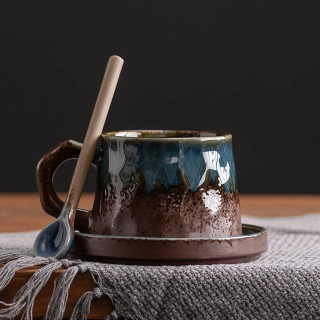 Theo – Retro Steinzeug Kaffee-Set