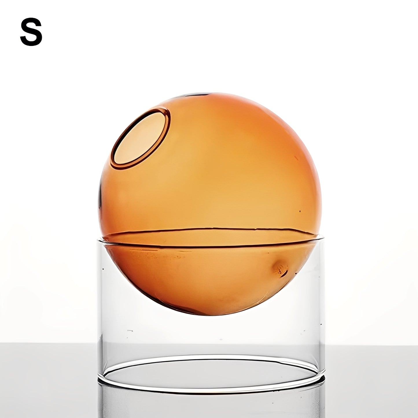 Amira – Bunte Glas Kugelvase Dekoration