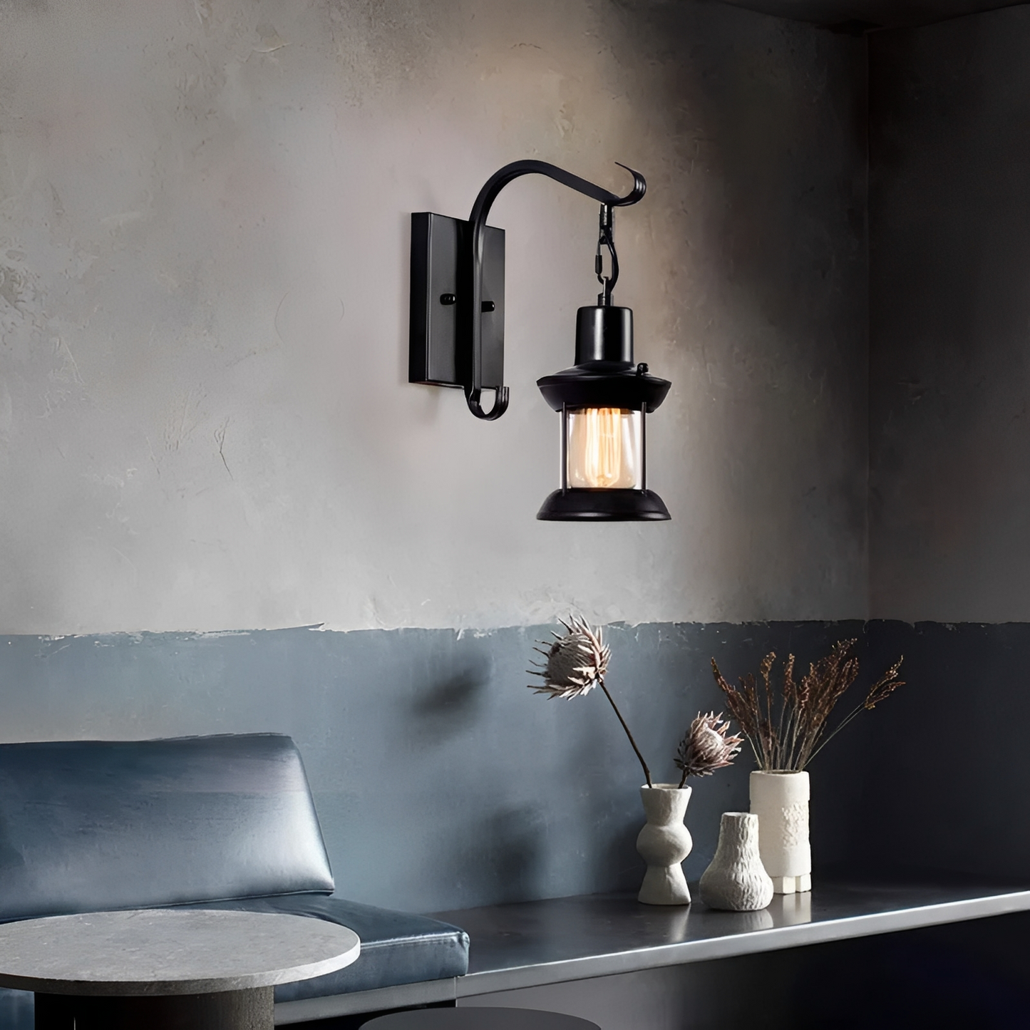 Lukas – Wandlampe im Retro-Industriestil