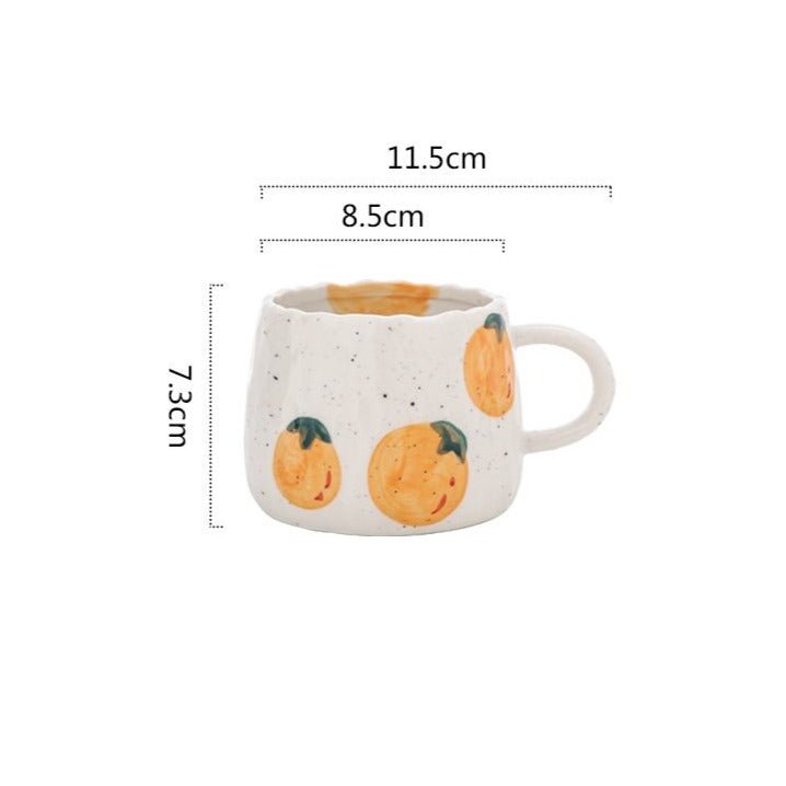 FruttiMug – Keramik-Kaffeebecher mit Fruchtmotiv