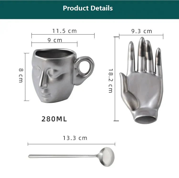 BrewFace – Kaffeetassen im Gesichtsstil für minimalistische Ästhetik