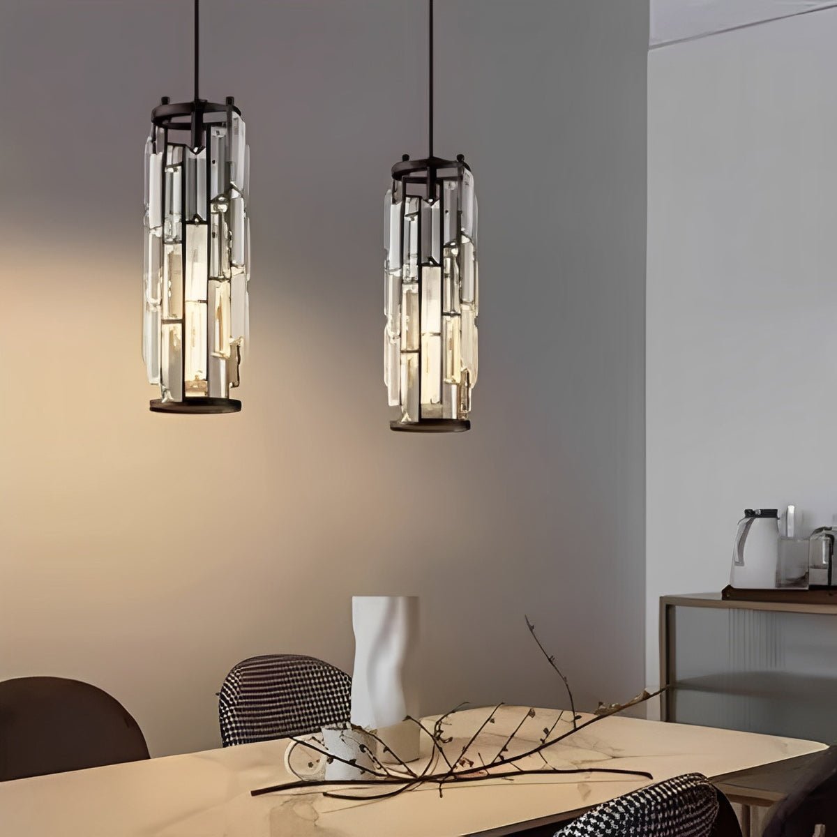 Seraphina – Kreative Eisen-Kristall-Glas Pendelleuchte
