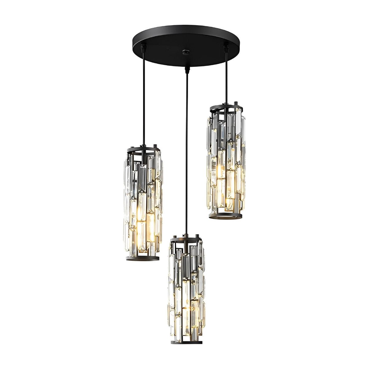 Seraphina – Kreative Eisen-Kristall-Glas Pendelleuchte