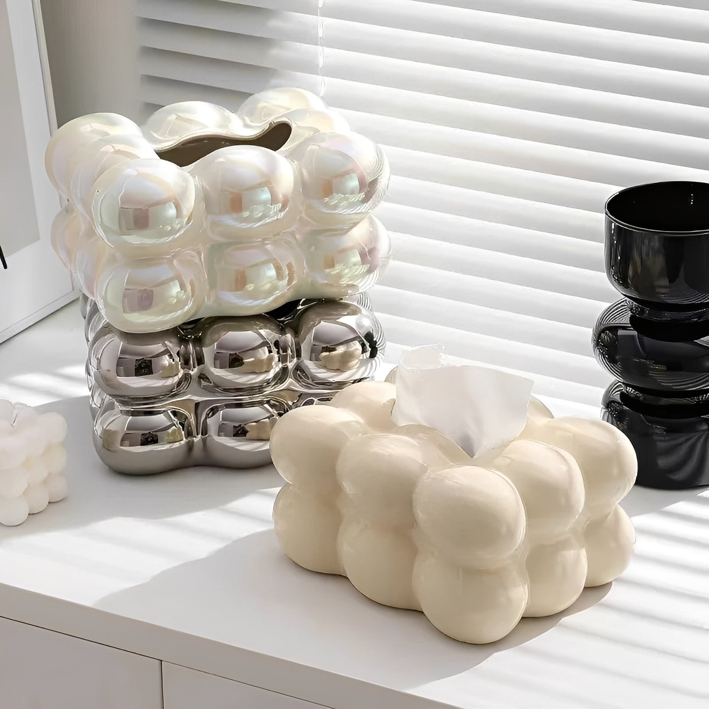 Reiko – Elegante Taschentuchbox aus Keramik