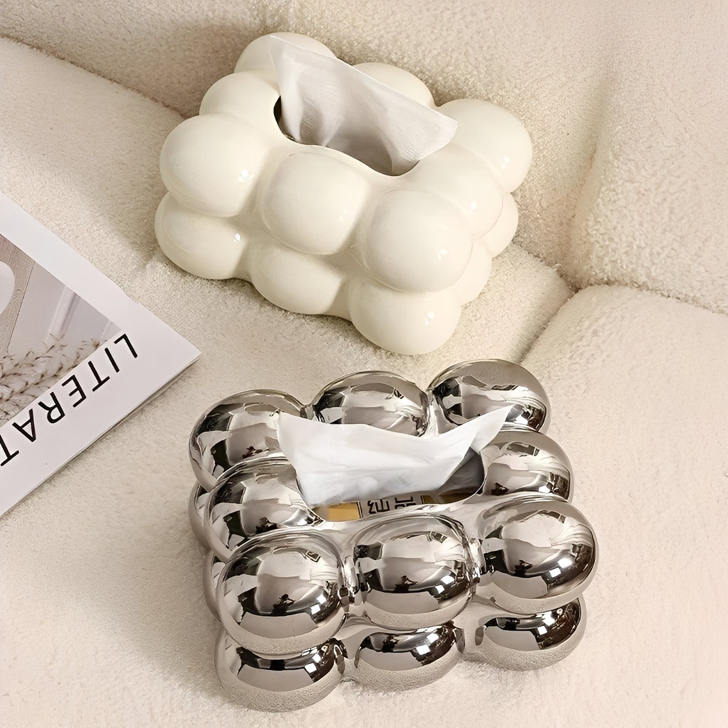 Reiko – Elegante Taschentuchbox aus Keramik
