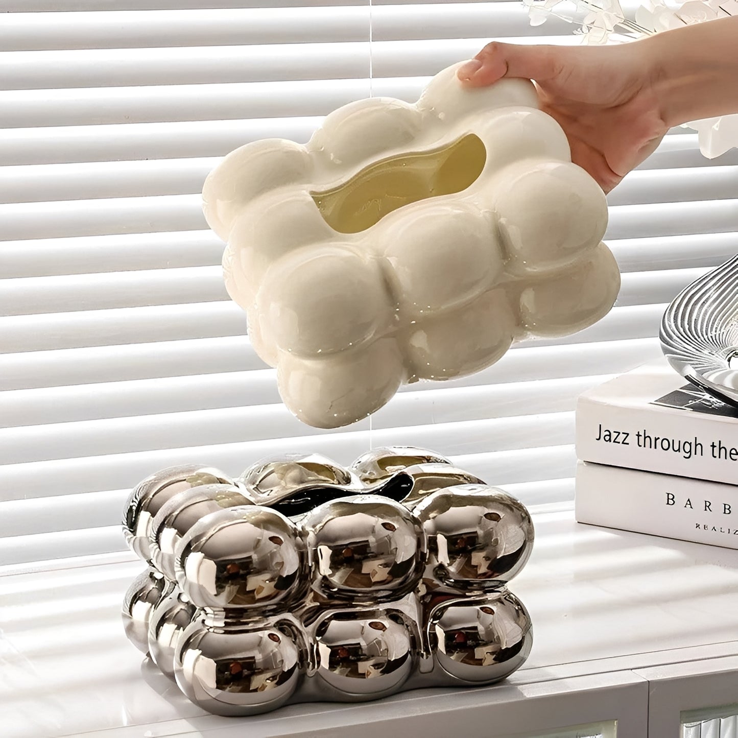 Reiko – Elegante Taschentuchbox aus Keramik