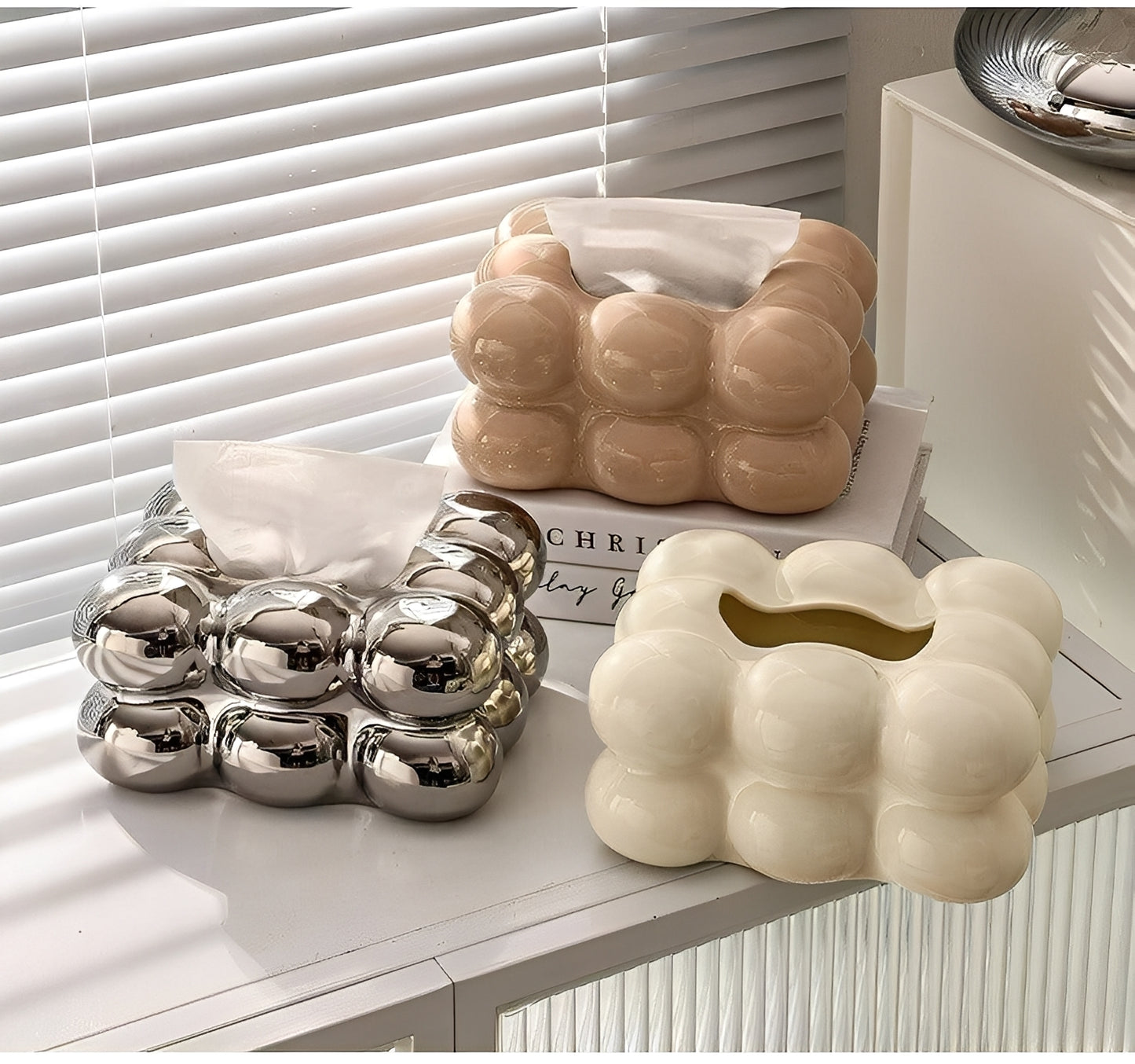 Reiko – Elegante Taschentuchbox aus Keramik