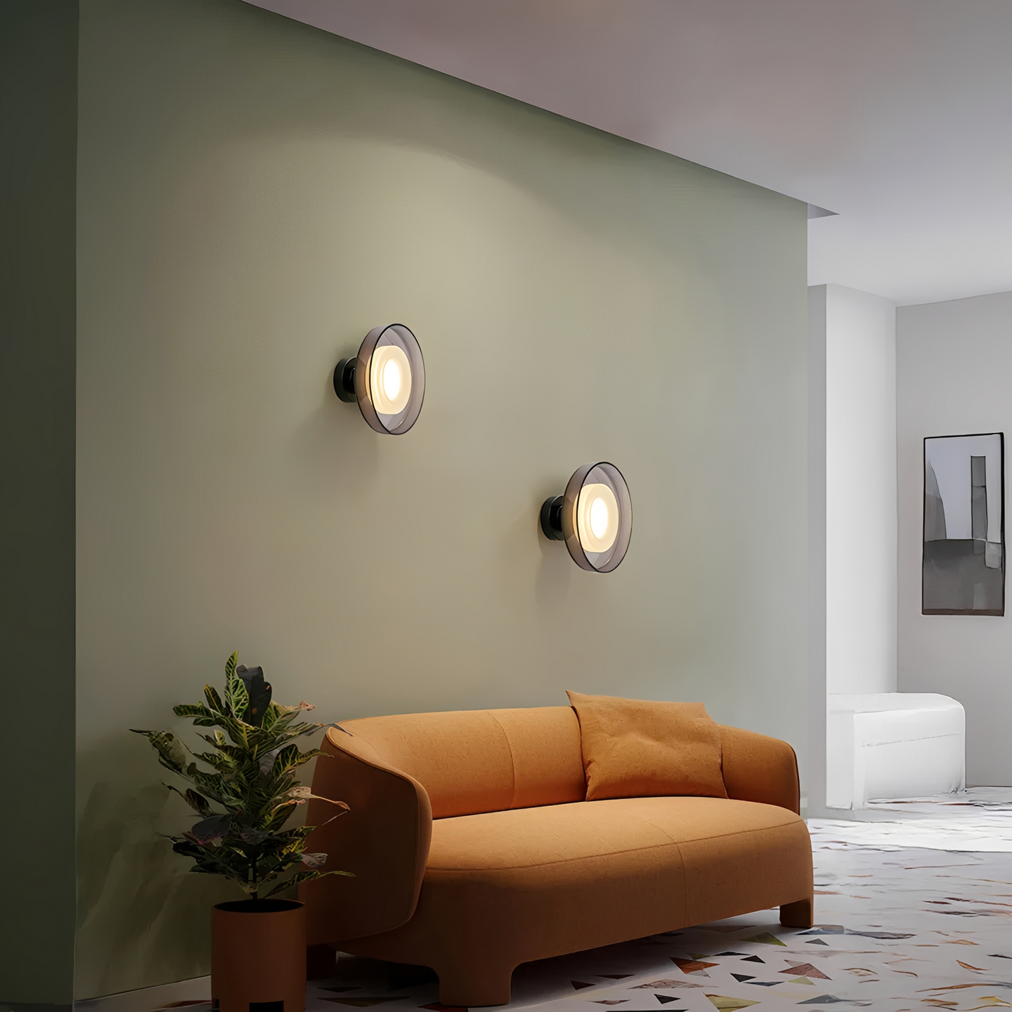 Shane – Nordic Minimalistische Glas LED Wandleuchte