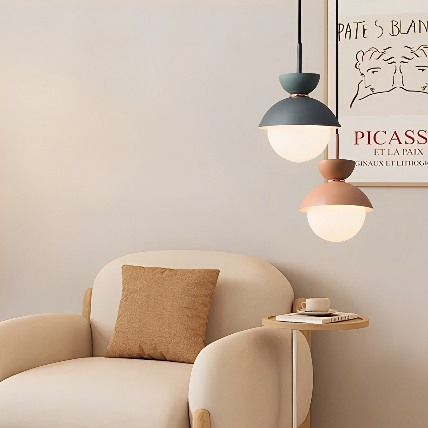 Jasmila – Moderne Macaron-Pendelleuchte