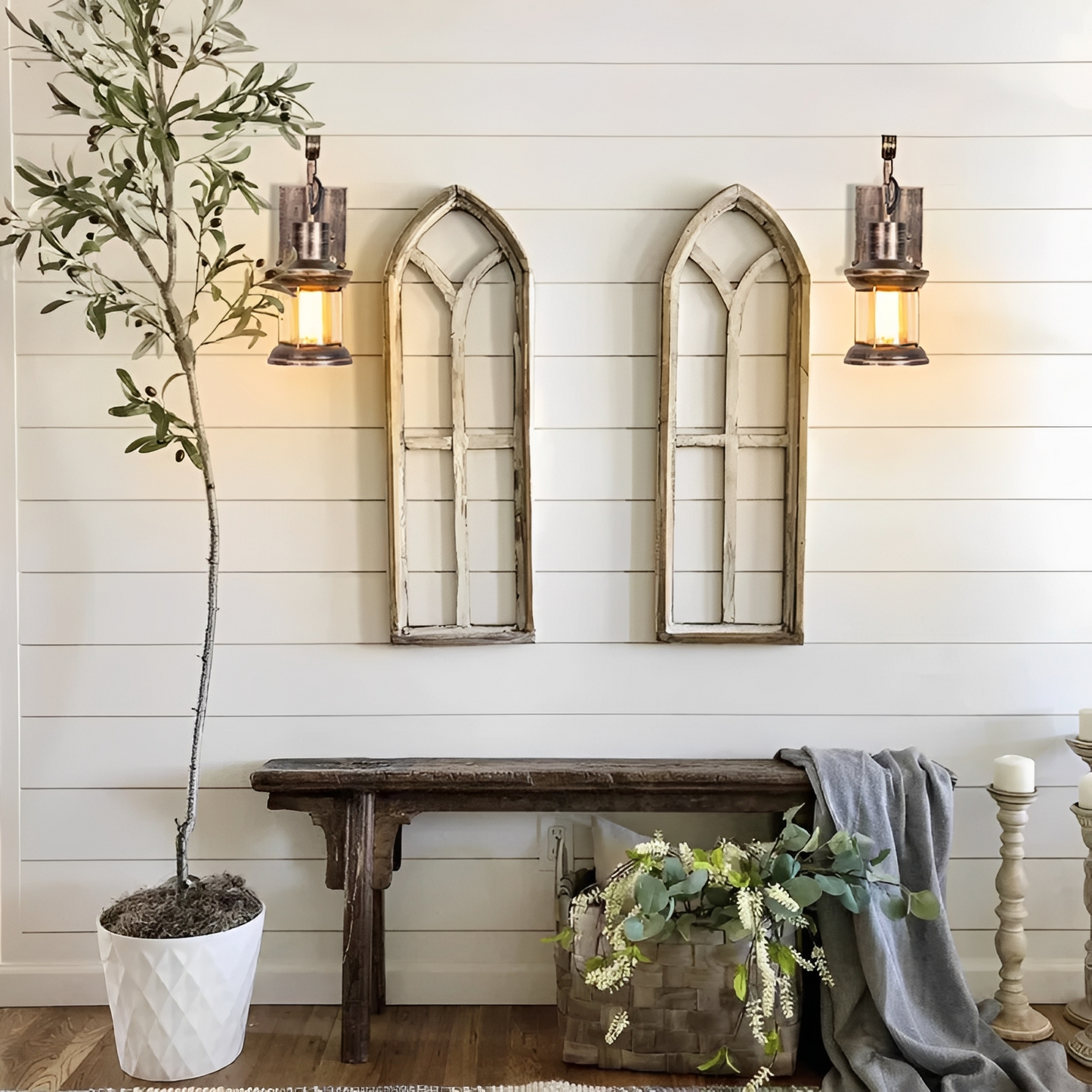 Lukas – Wandlampe im Retro-Industriestil