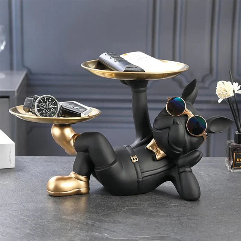 Hugo – Luxus Hundefigur als Schlüsselablage
