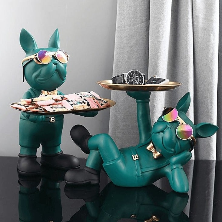 Hugo – Luxus Hundefigur als Schlüsselablage
