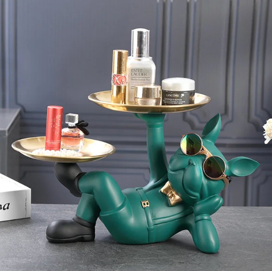 Hugo – Luxus Hundefigur als Schlüsselablage