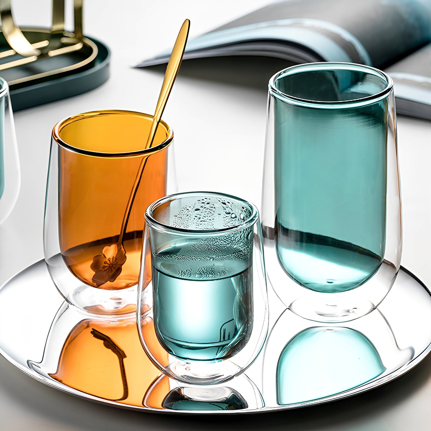 Lunor – Doppelwandige Glasbecher