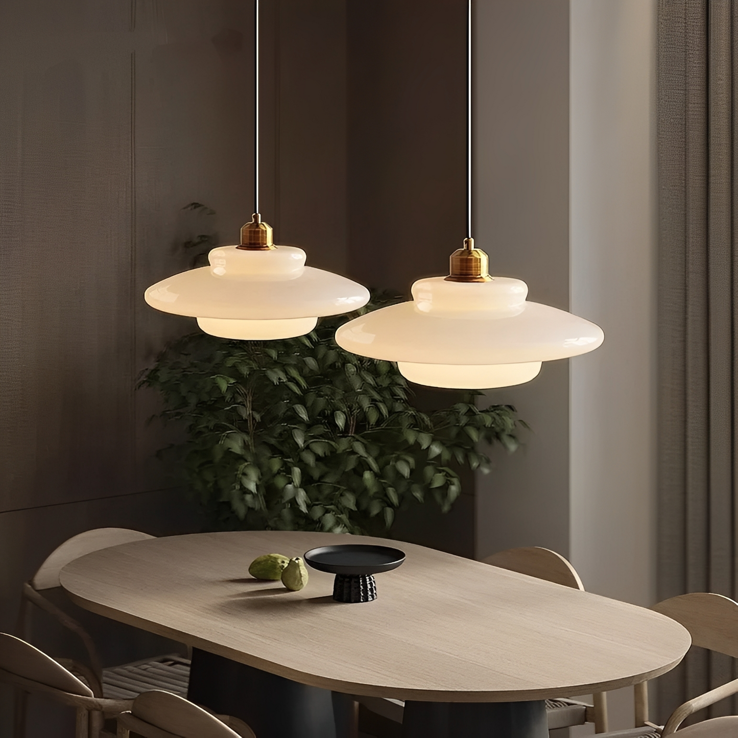 Hagen – Mid-Century Glas-Pendelleuchte