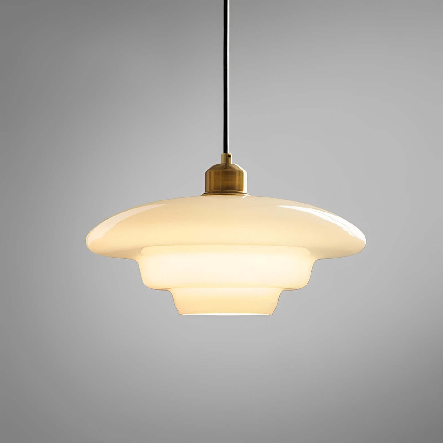 Hagen – Mid-Century Glas-Pendelleuchte
