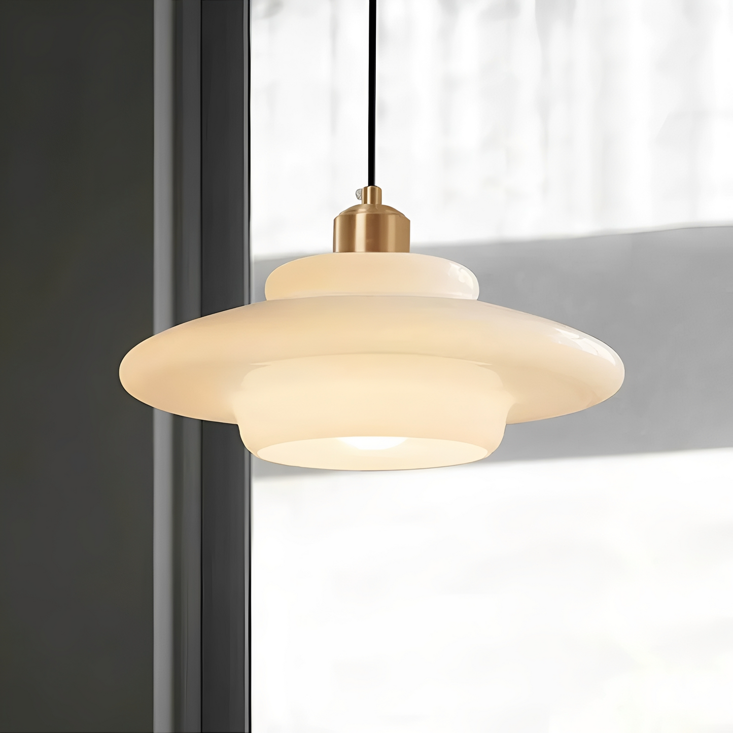 Hagen – Mid-Century Glas-Pendelleuchte