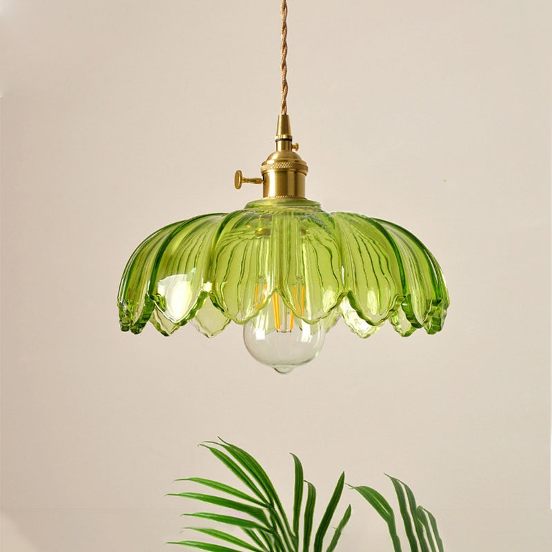 Jaynard – Messing-Glas-Pendelleuchte