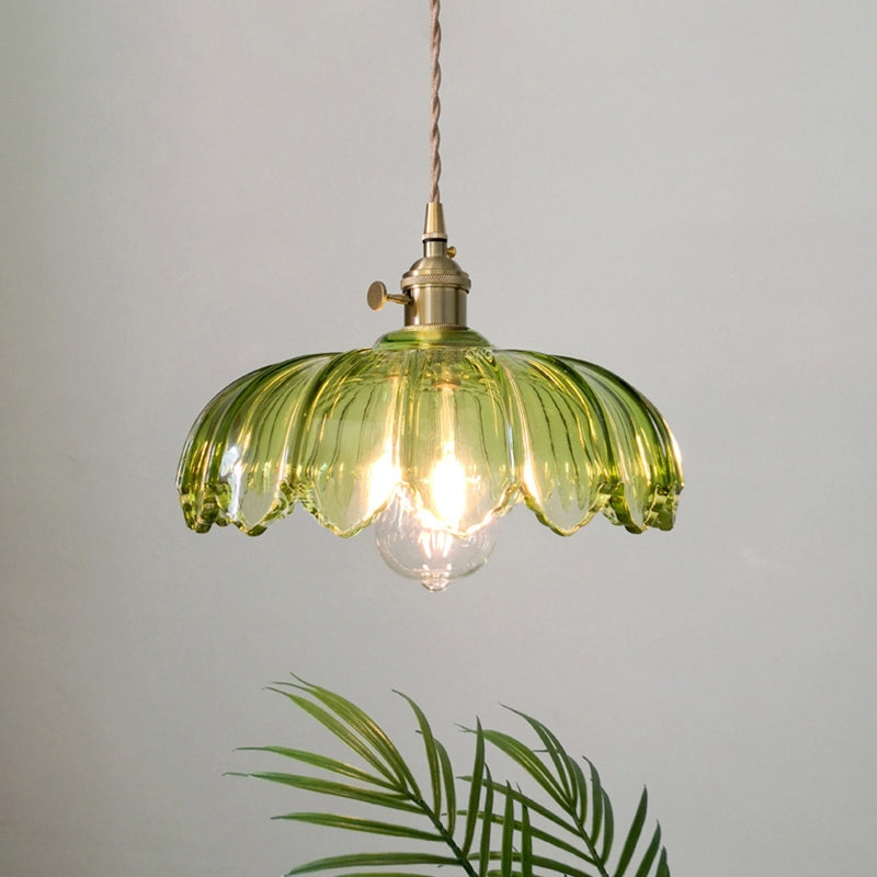 Jaynard – Messing-Glas-Pendelleuchte