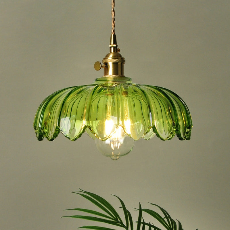 Jaynard – Messing-Glas-Pendelleuchte
