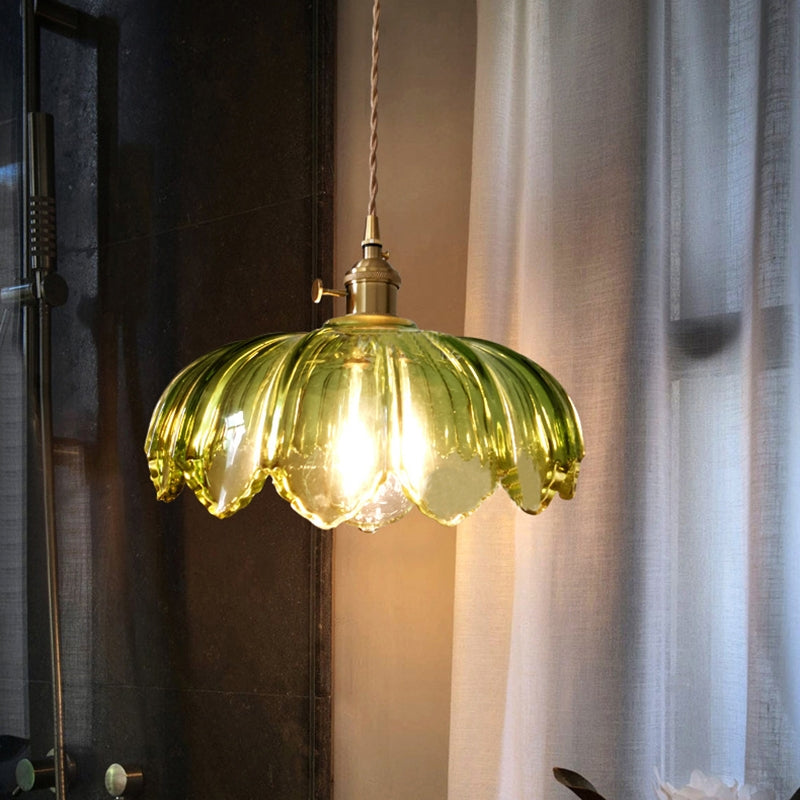 Jaynard – Messing-Glas-Pendelleuchte