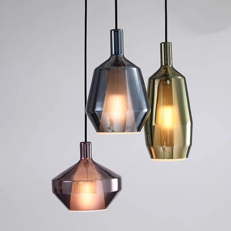 Althea – Moderne Mehrfarbige Glas Pendelleuchte