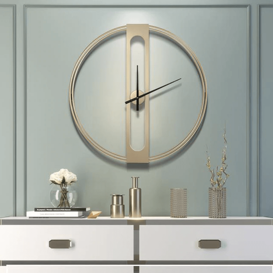 Jumz – Goldene Minimalistische Wanduhr