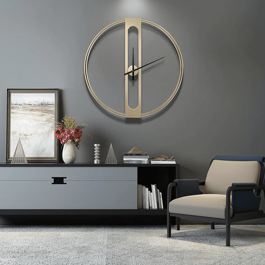Jumz – Goldene Minimalistische Wanduhr