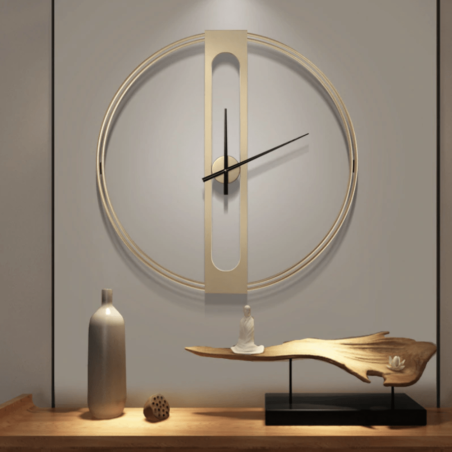 Jumz – Goldene Minimalistische Wanduhr