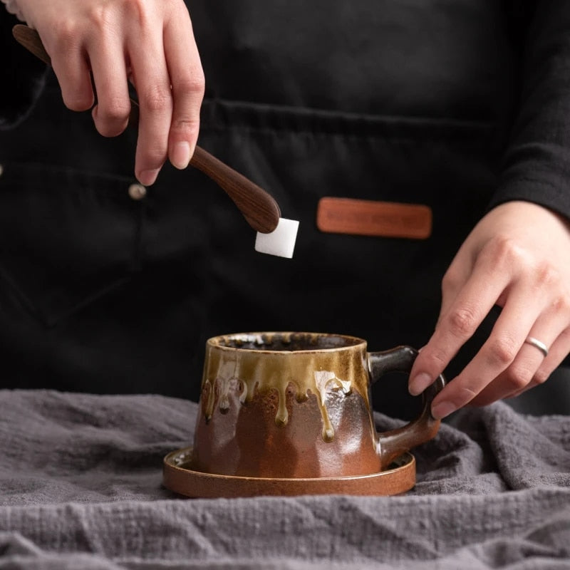 Theo – Retro Steinzeug Kaffee-Set