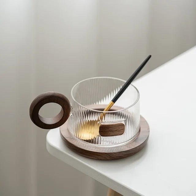 Wilross – Kaffeetassen-Set aus Walnuss-Holz