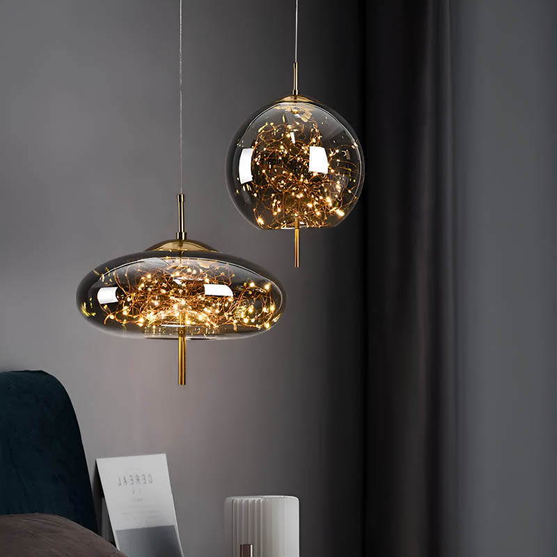 Ellyse – Pendelleuchte mit funkelndem Glasdesign: Klassische Eleganz trifft moderne Magie