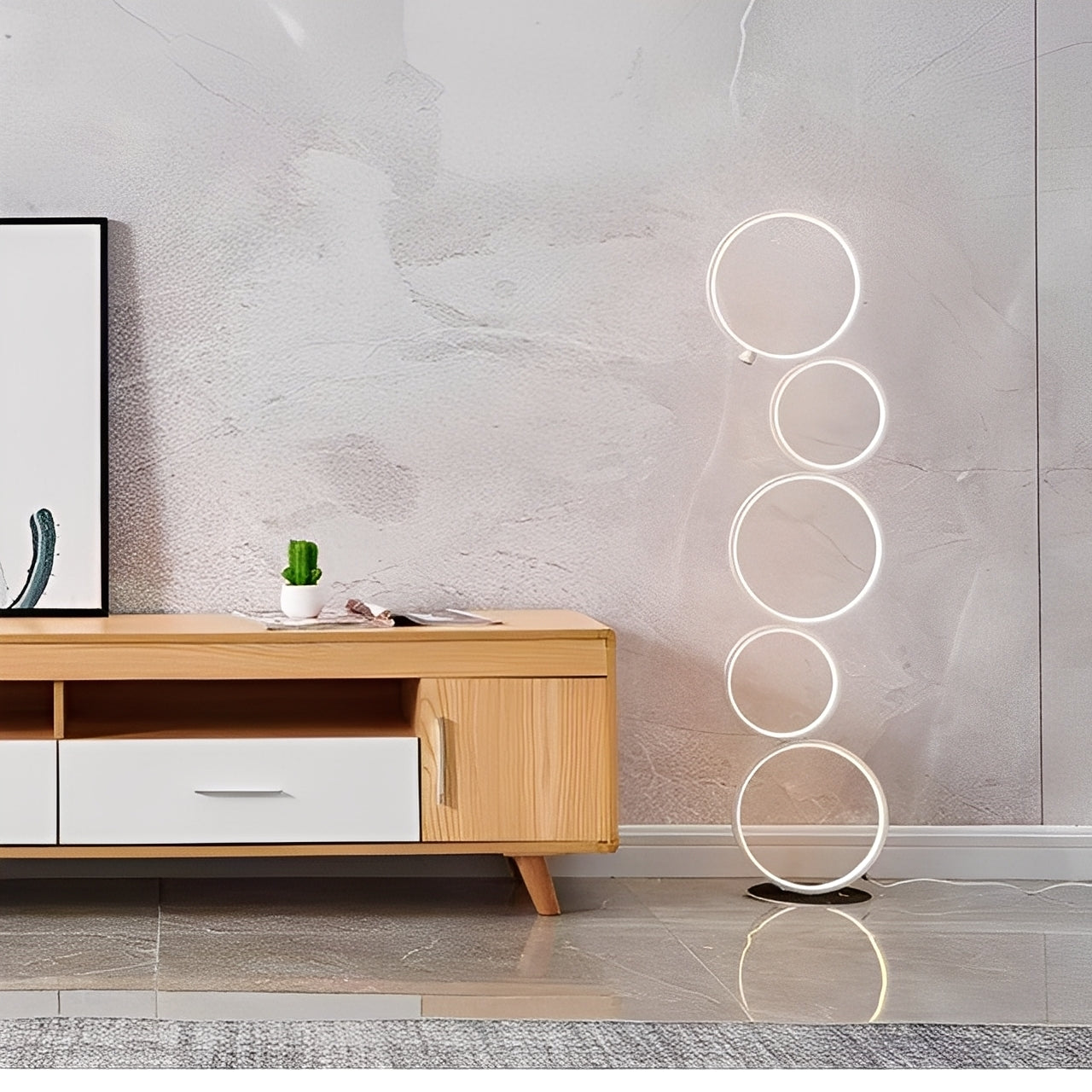 Marlin – Elegante LED Ring-Stehlampe