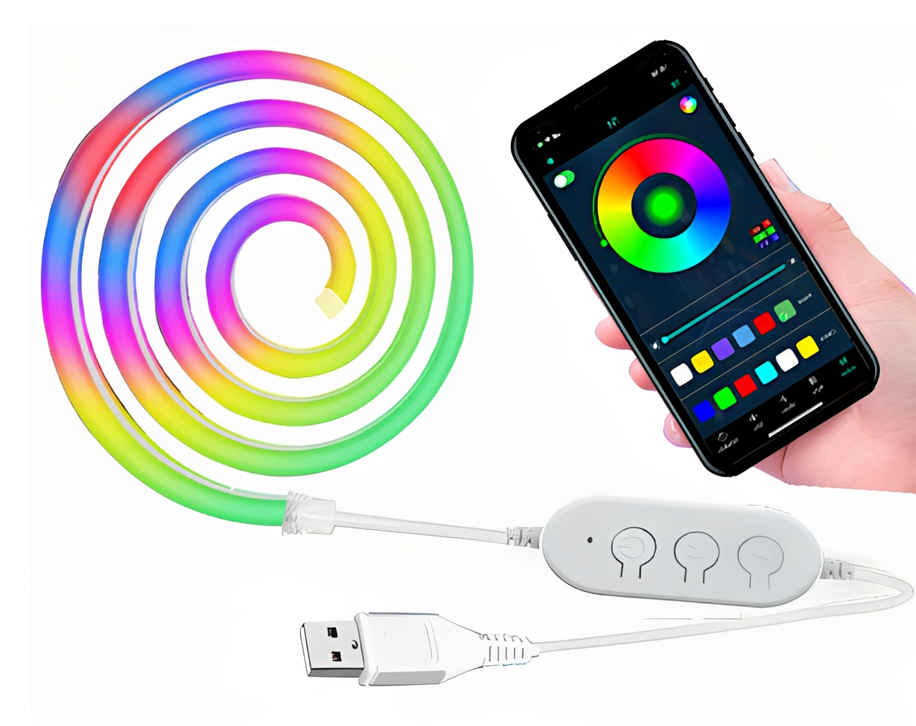 Aiden – Flexibler Silikon Lichtstreifen
