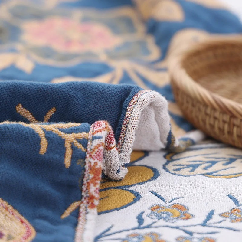 Florine – Europäischer Sofaüberwurf aus Garnstoff