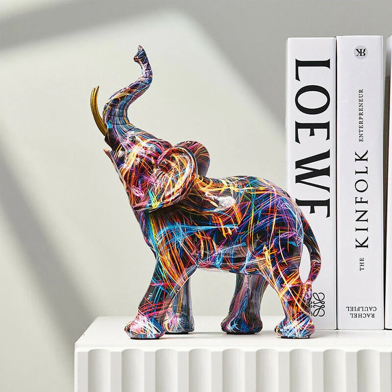 Elio – Kreatives buntes Elefanten-Ornament