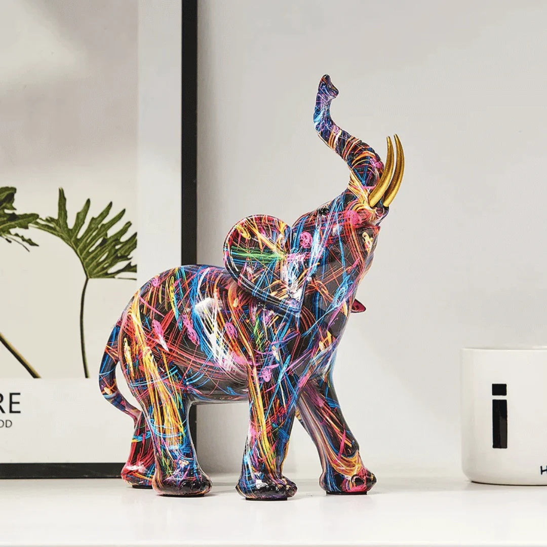 Elio – Kreatives buntes Elefanten-Ornament