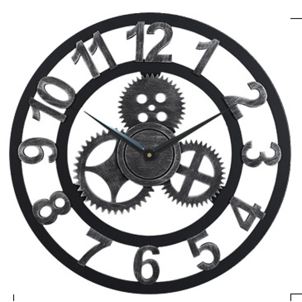 Marlow – Vintage Holzwanduhr im Industrie-Stil für stilvolle Raumakzente