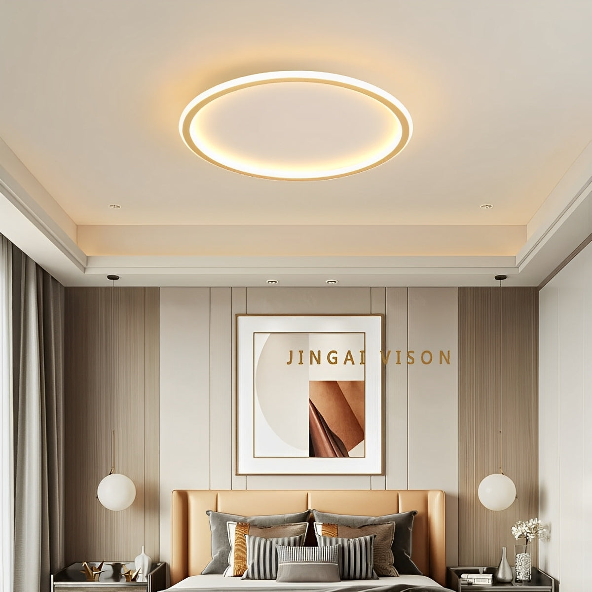 Aurika – Runde LED-Deckenleuchte im Nordic-Stil