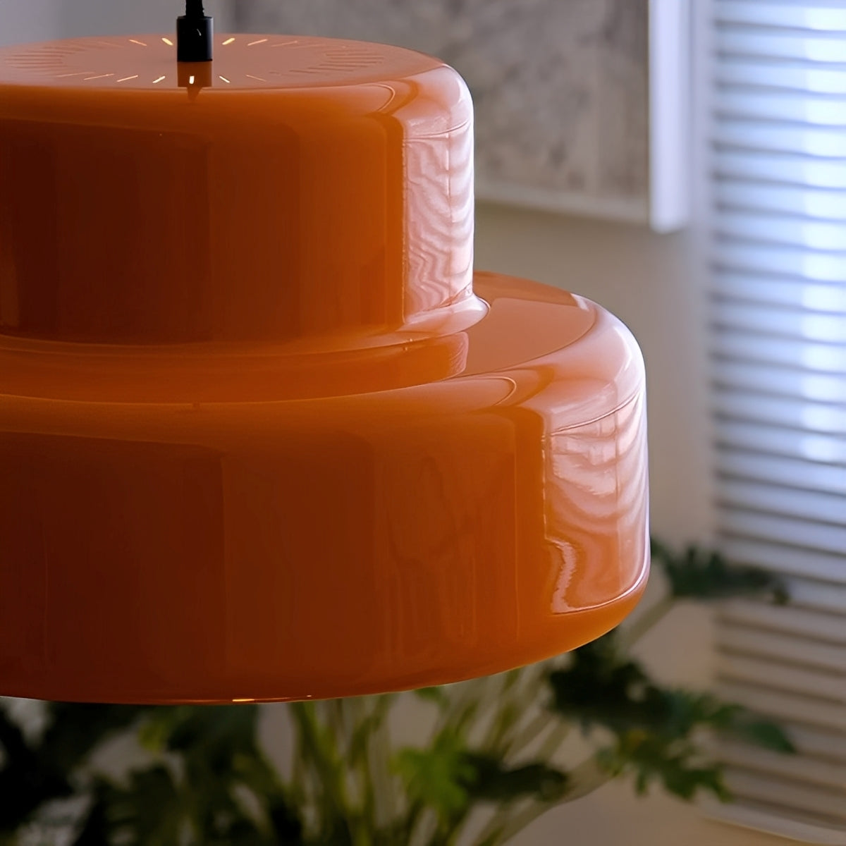 Olenya – Nordische Vintage Orange Pendelleuchte