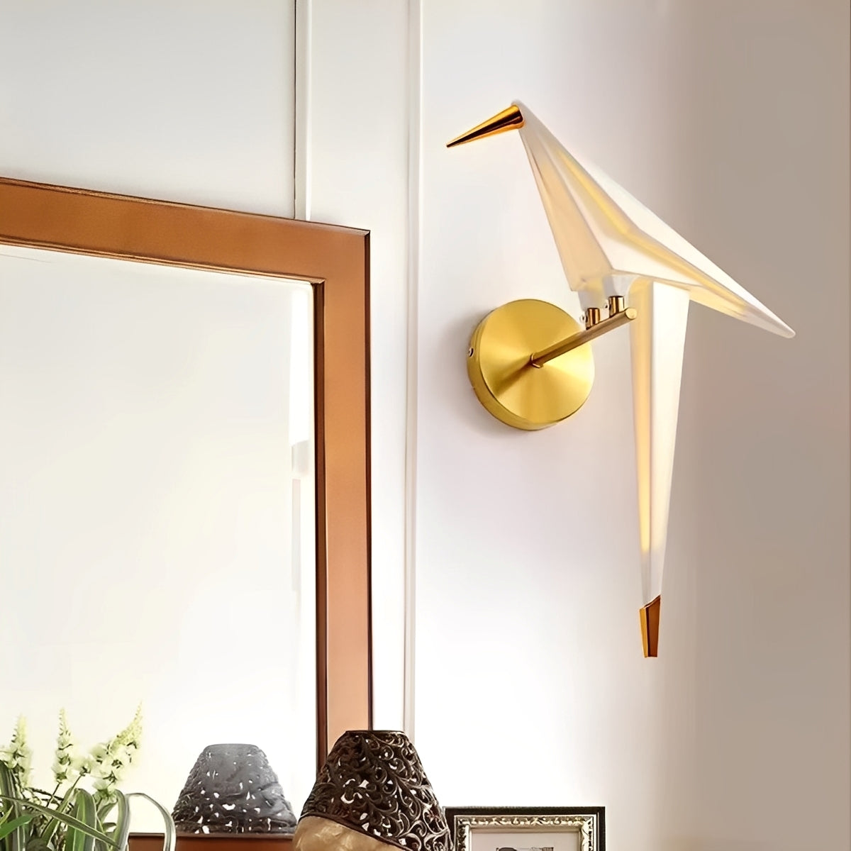 Aliyah – Origami-Vogel Wandleuchte