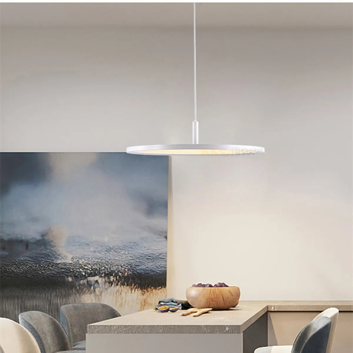 Aria – Disc LED Metall-Hängelampe