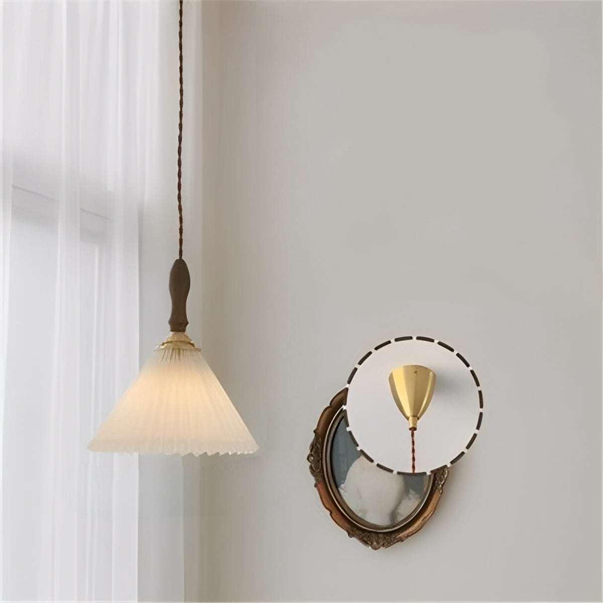 Kaito – Retro-Japanische Pendelleuchte und Wandlampe