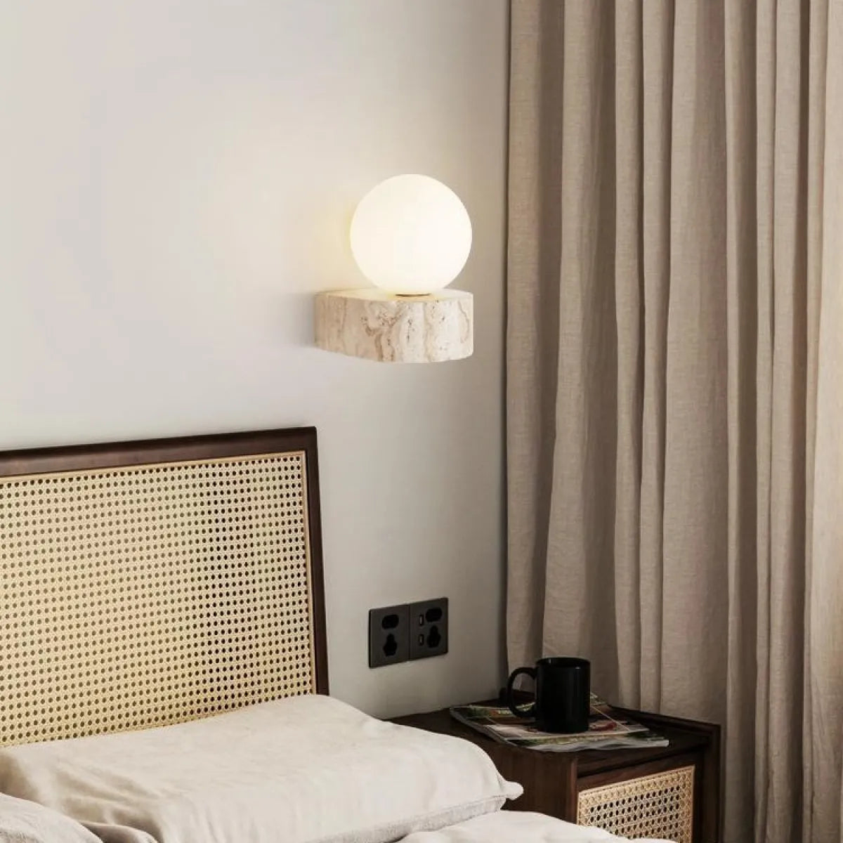 Eiryn – Wandlampe im Creme-Stil