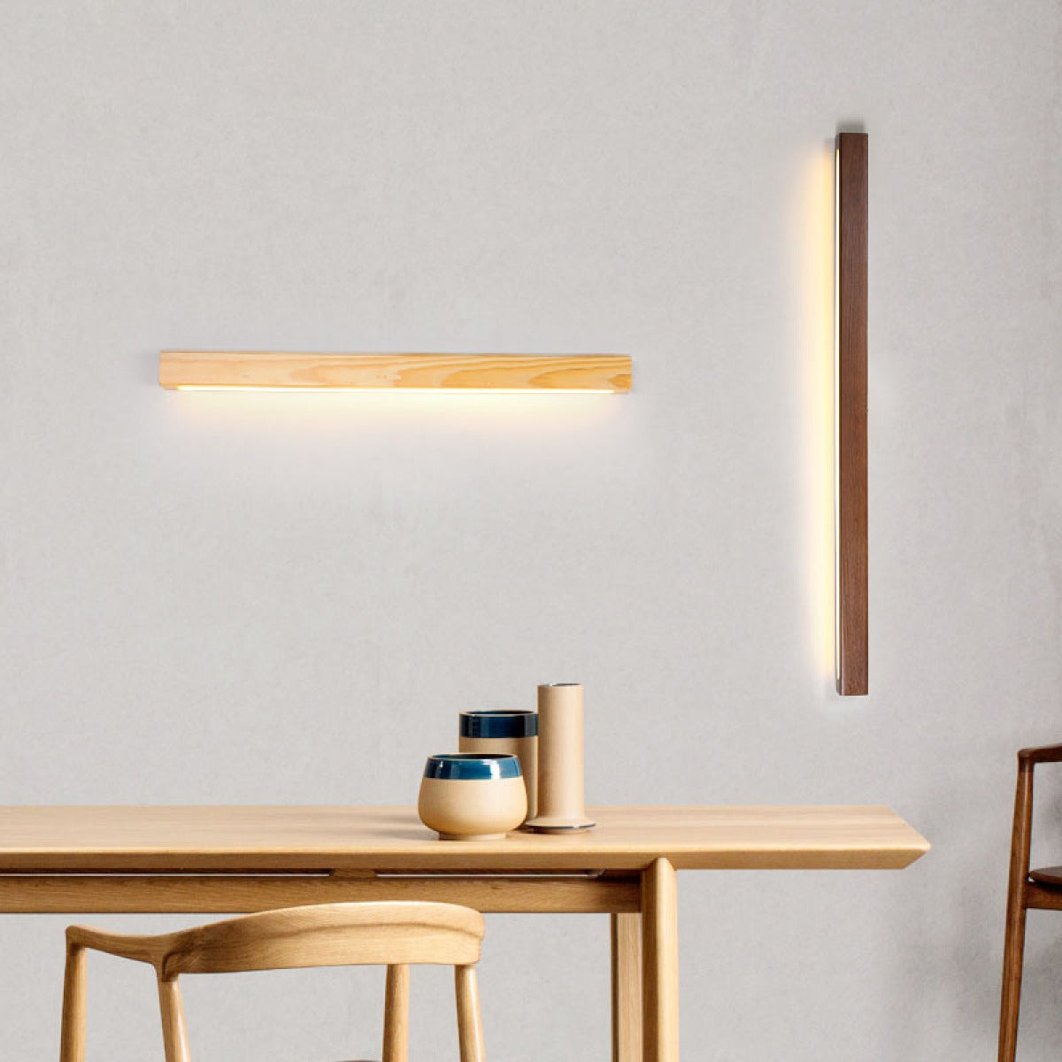 Hinata – Holz Design-Wandleuchte
