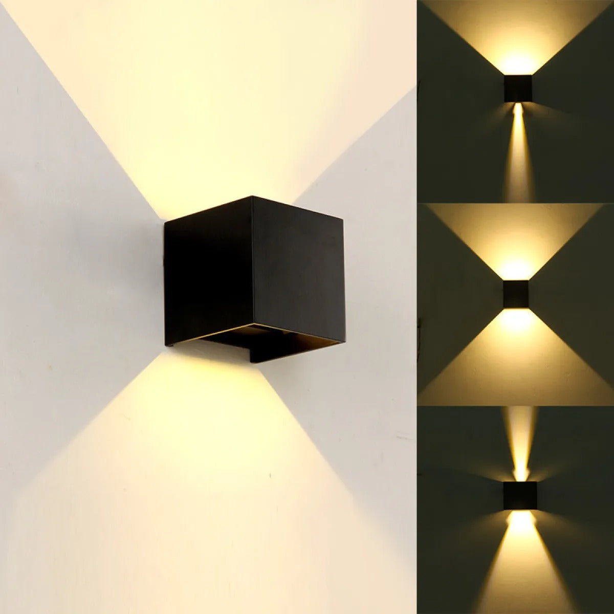 Laika – Wasserdichte Quadrat LED Wandleuchte
